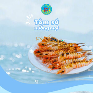 Tôm sú nướng mọi