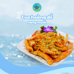 Cua hoàng đế rang muối